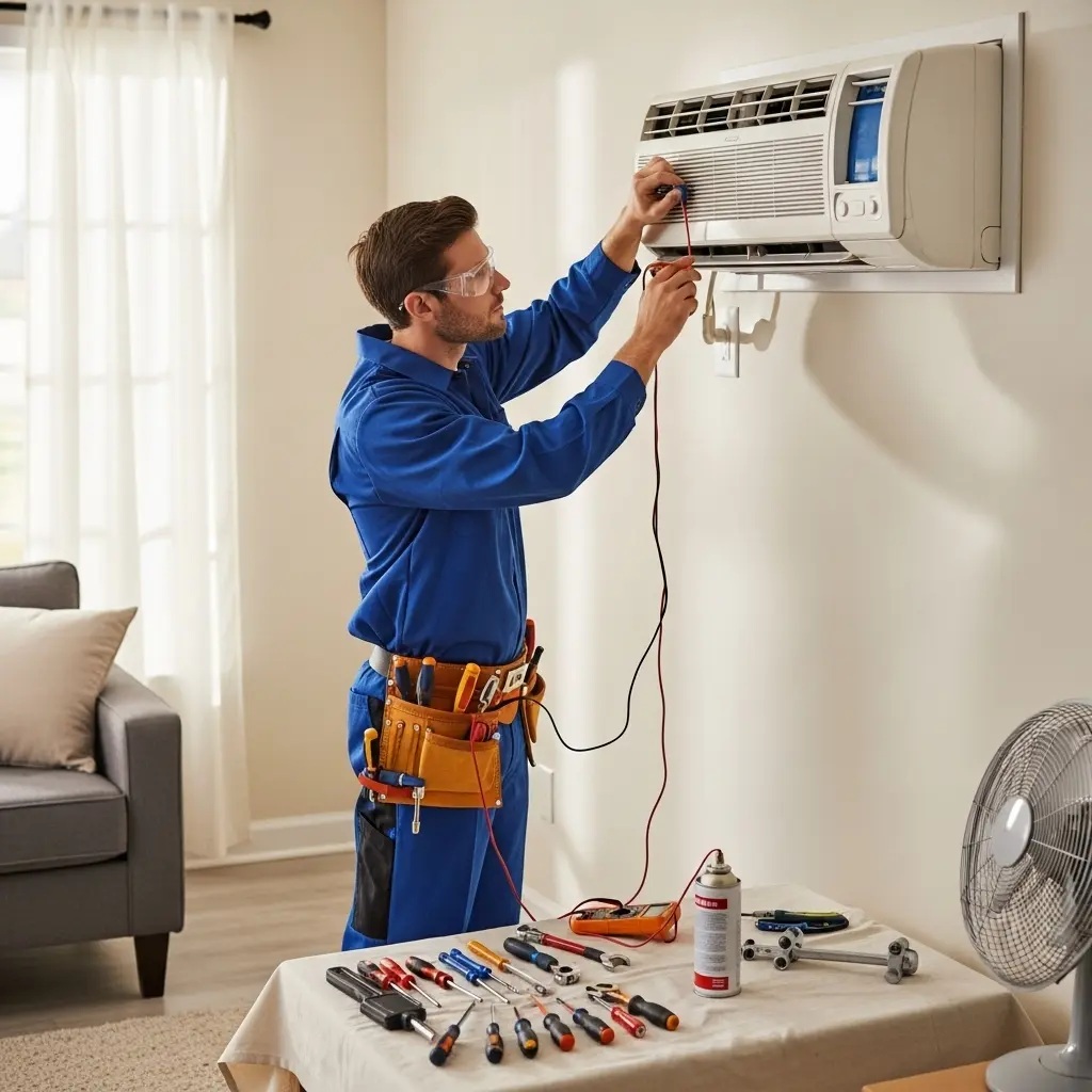 Büyükçekmece Protherm Protherm klima gaz dolumu ve bakım – Enerji verimliliği artırıldı. - Teknik servis örneği